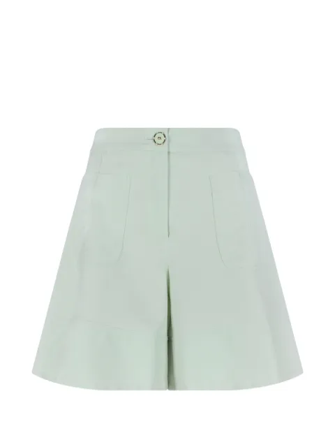 Genny panelled high-waisted shorts Green 80AJD192