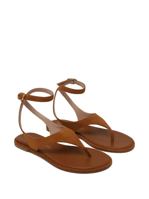 Stuart Weitzman buckle-fastening thong sandals Brown SN653YVY