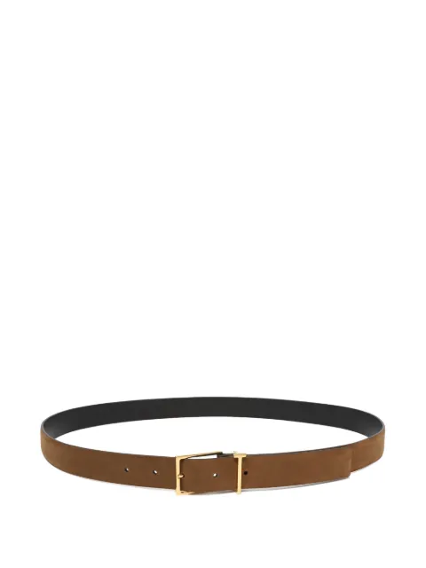 TOM FORD T-loop buckle belt Brown TB325LCL504GEBU
