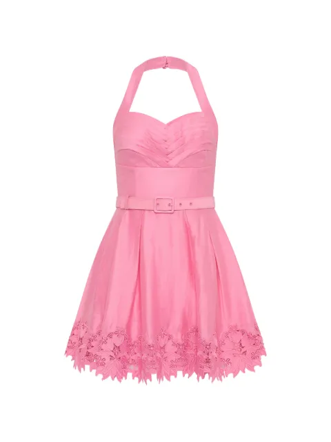Rebecca Vallance Petalite halter mini dress Pink 26021664
