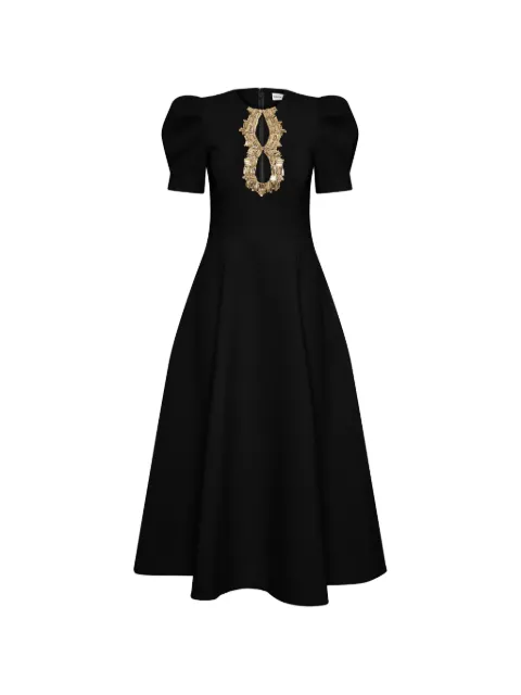 Rebecca Vallance Alexandrite midi dress Black 26021719