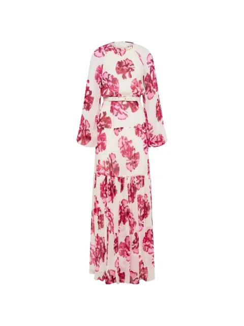 Rebecca Vallance Damask Rose maxi dress White 26021672