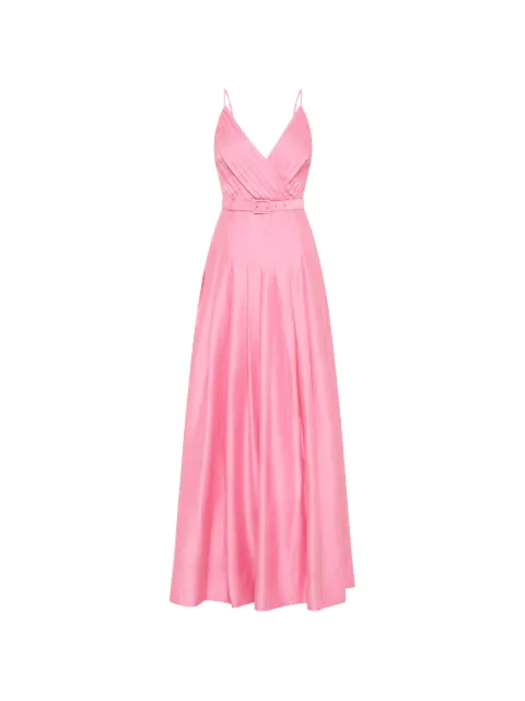Rebecca Vallance Petalite belted pleated dress Pink 26021649