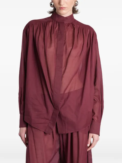 THE ANDAMANE Rania oversized shirt Red TM190956ATNC108