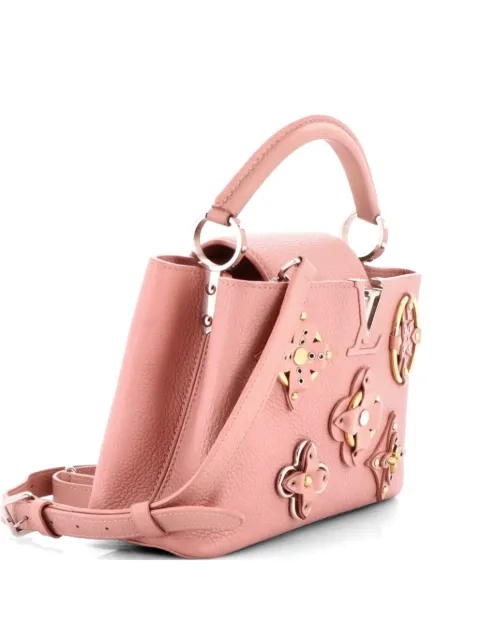 Louis Vuitton Pre-Owned Capucines Bag Leather with Embellished Detail BB shoulder bag Pink XIW66JKC4JF1GYYF