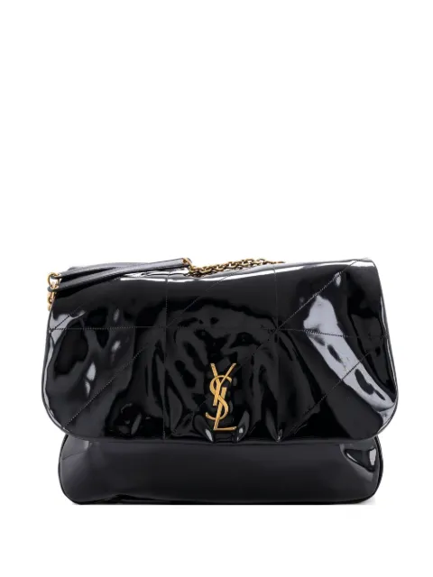 Saint Laurent Pre-Owned Jamie 4.3 Quilted Patent Large shoulder bag Black HRMVLXS7XSGDQW8O