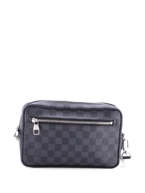 Louis Vuitton Pre-Owned Kasai Damier Graphite clutch bag Black HIJI4L346UOJTIW2