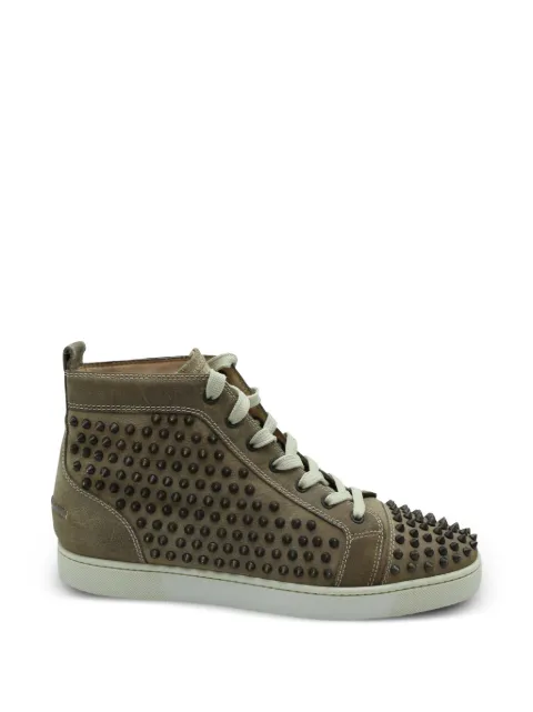 Christian Louboutin Pre-Owned Louis Spikes high-top sneakers Brown MRPPUGBSH119756M
