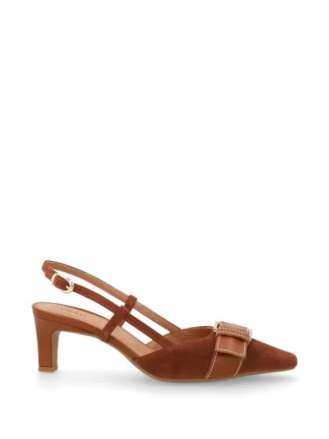 FRAU suede slingback pumps Brown 81B2