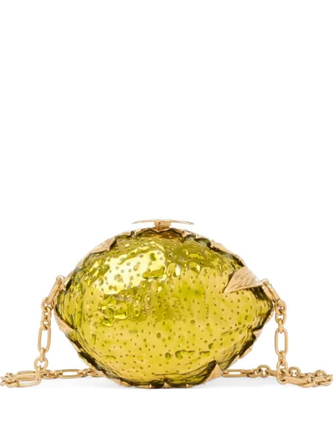 Chloé leaf-embellished chain-strap cross body bag Yellow CH26US757P28