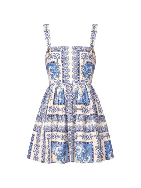 Cara Cara Micaela printed mini dress Blue 1572
