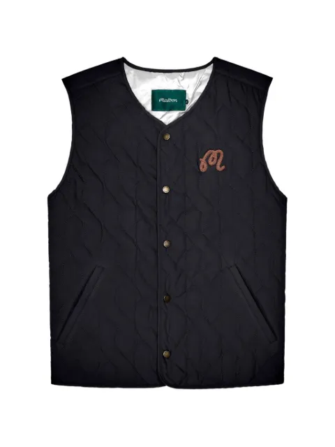 Malbon Golf Vincenzo quilted gilet Black M9842BNX