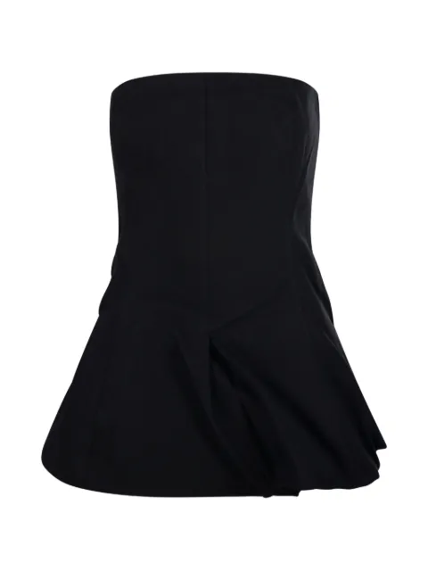 LAMRONS strapless bubble-hem top Black LMRS08TP6202