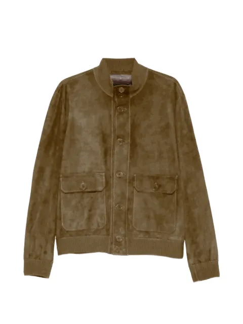 Salvatore Santoro button-up suede jacket Brown 50685UTERRA