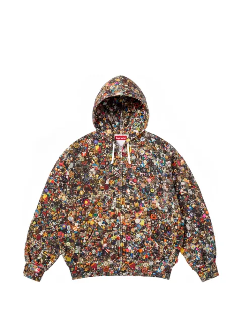 Supreme x Mike Kelley graphic-print hoodie Brown SU27460