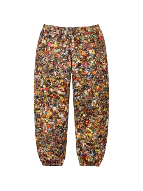 Supreme x Mike Kelley graphic-print track pants Brown SU27475