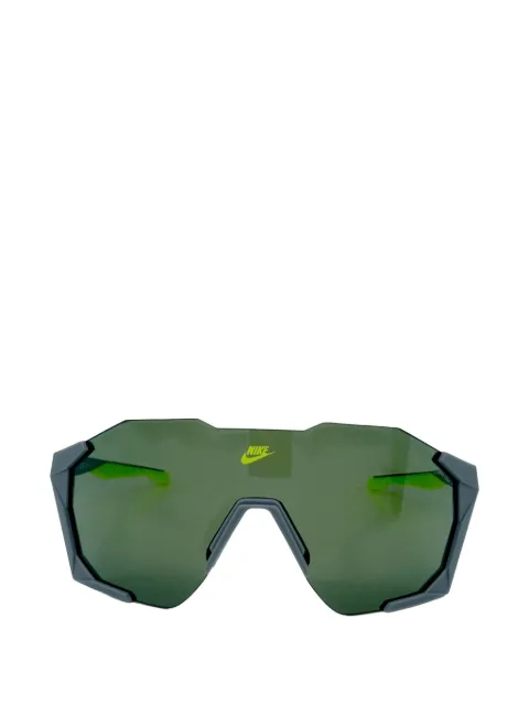 Nike Charged Shield geometric-frame sunglasses Grey IB3518X