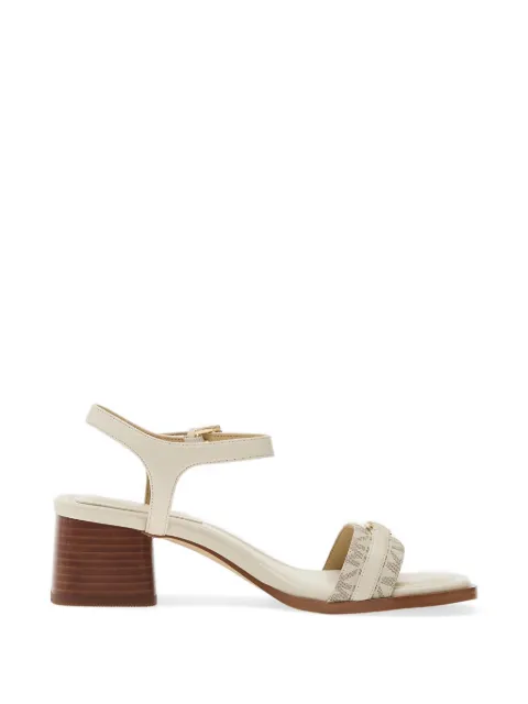 Michael Kors monogram-pattern buckle-fastening sandals Neutrals 40S6MAMS1B150