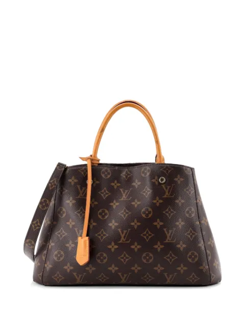 Louis Vuitton Pre-Owned Montaigne Handbag Monogram Canvas MM tote bag Brown VCHTZSJLFG8NVLF6