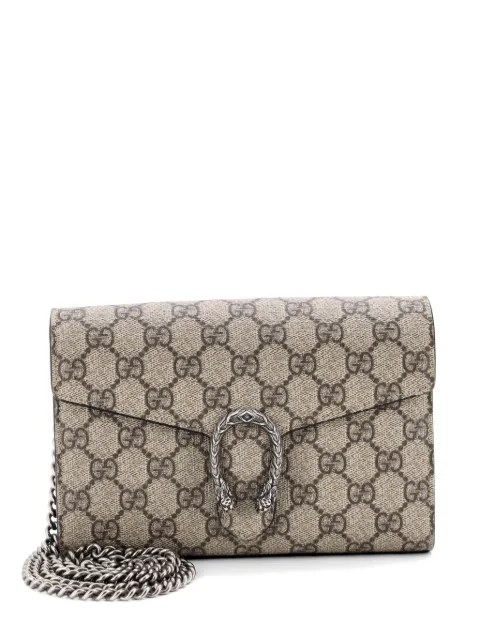 Gucci Pre-Owned Dionysus Chain Wallet GG Coated Canvas Small crossbody bag Black VCGCHL204YJLF1ZO
