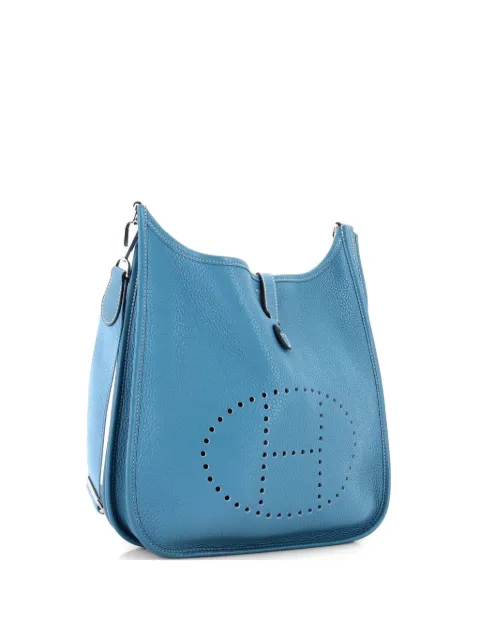 Hermès Pre-Owned Evelyne Bag Gen III Clemence PM crossbody bag Blue 8RO7U0PG2U1I5M67