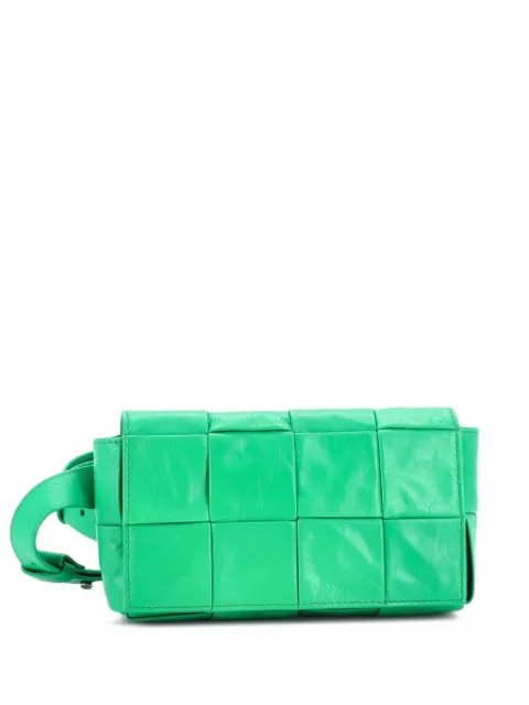 Bottega Veneta Pre-Owned Cassette Maxi Intrecciato Leather belt bag Green S3LCMG4GFIFA3ILM