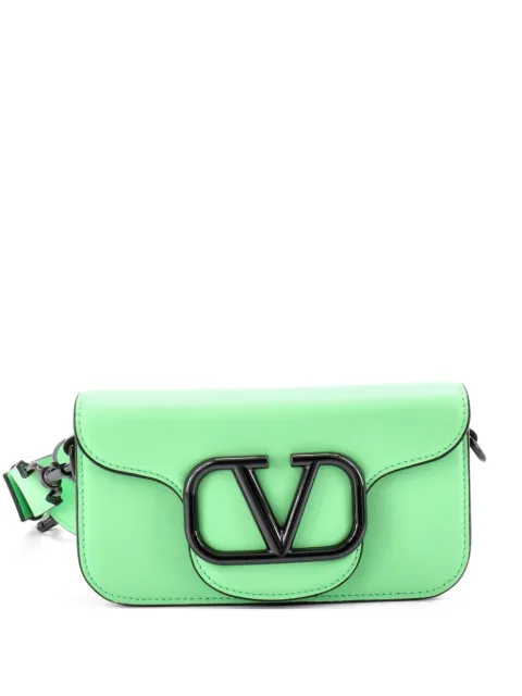 Valentino Garavani Pre-Owned VLogo Flap Leather Mini shoulder bag Green MM4VAPZNQLRCOD36