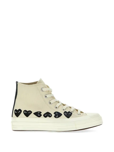 Comme Des Garçons X Converse Play heart-print sneakers Neutrals 834456FAEPS