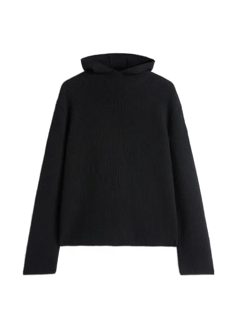 Jil Sander x Moncler ribbed-knit hood sweater Black J54GP0016J40356