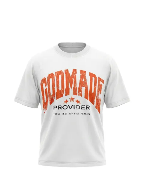 GODMADE logo-print T-shirt White GMT09475
