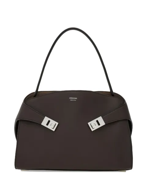 Ferragamo Hug Soft shoulder bag (M) Brown 795204