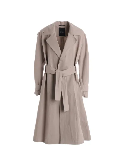 Yohji Yamamoto C/Li belted trench coat Neutrals FKC60006