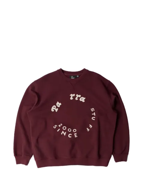 BY PARRA Gasoline crew-neck sweatshirt Red 55235