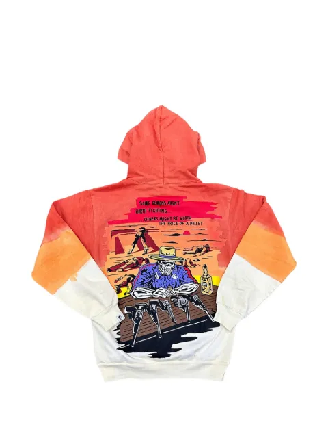 Warren Lotas graphic-print hoodie Orange WL012
