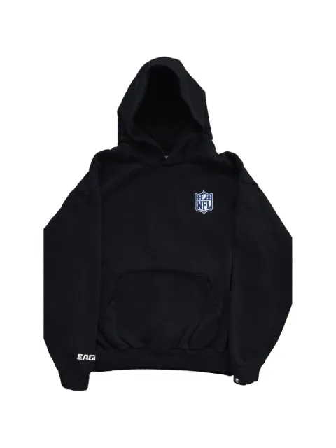 Warren Lotas Eagles logo-patch hoodie Black WL008