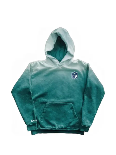 Warren Lotas ombre-effect graphic-print hoodie Green WL005