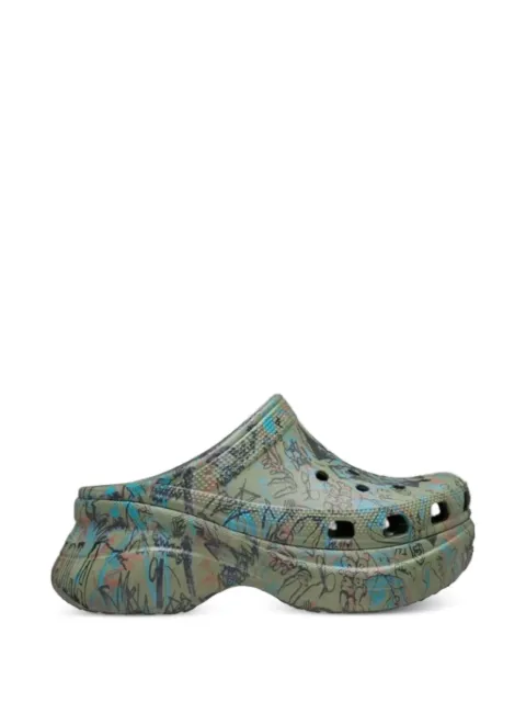 Crocs Classic Bae graffiti clogs Green 2110783UR