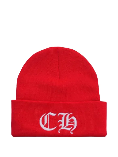 Chrome Hearts embroidered logo beanie Red CHRM1126