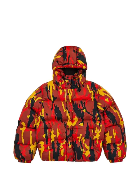CORTEIZ Bolo V2 camouflage-print padded jacket Orange CO08