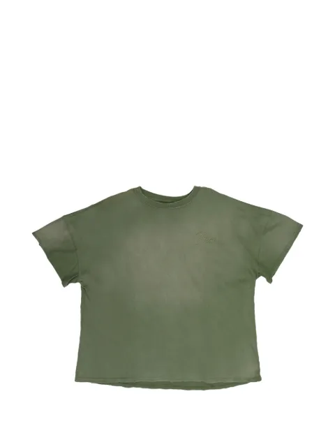 RHUDE Reverse logo-embroidered t-shirt Green RHDMTPS0127OLV