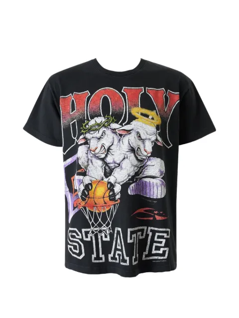 HELLSTAR 2 Lambs Holy State graphic-print T-shirt Black HSR278