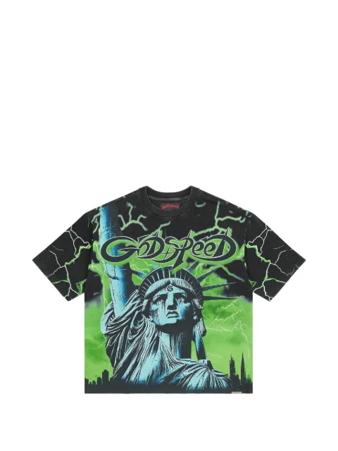 GODSPEED Voltage graphic-print t-shirt Green GS186