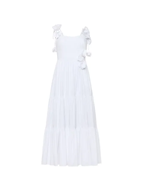 Cinq A Sept Kael floral-appliqué tiered dress White ZD34683044ZWHT