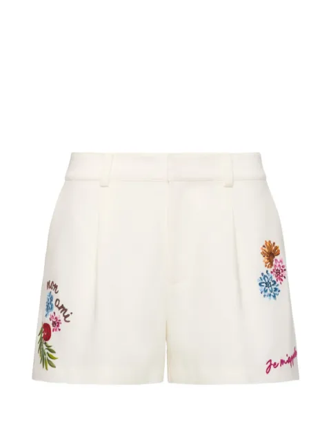Cinq A Sept Celeste Vine embroidered shorts Neutrals ZP1292A1319ZIVOMU