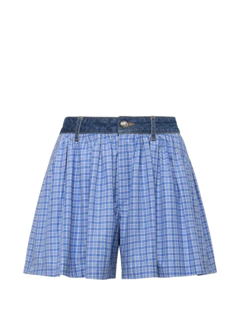 Cinq A Sept Madalyn gingham-check shorts Blue ZP129111585ZBLULM