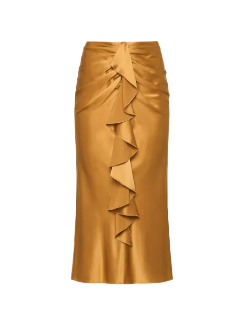 Cinq A Sept Cynthia ruffled silk skirt Yellow ZS6311468ZHOCV