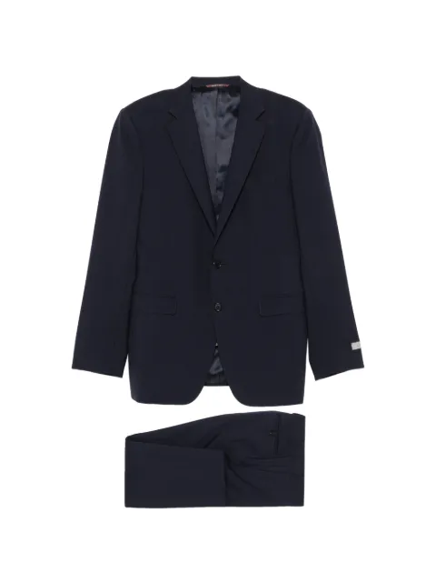 Canali check-pattern wool suit Blue BR055731922093