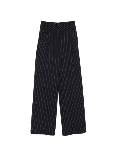 MITILIANE COUTURE pinstripe-pattern trousers Blue 7070