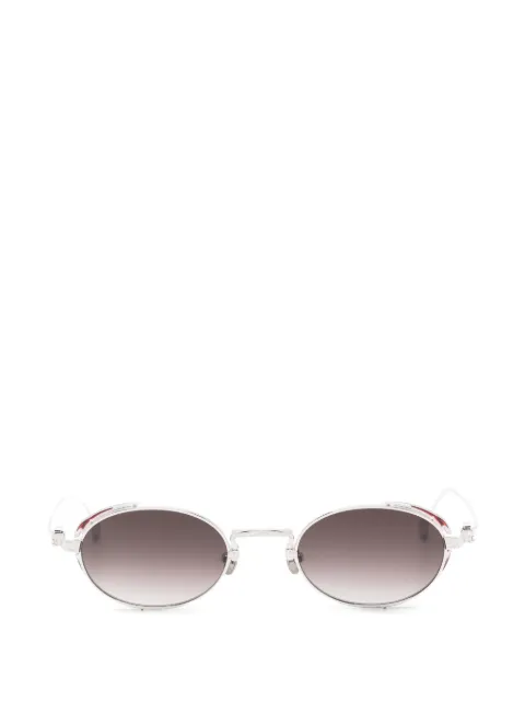 Matsuda engraved-frame oval-frame sunglasses Silver M3169