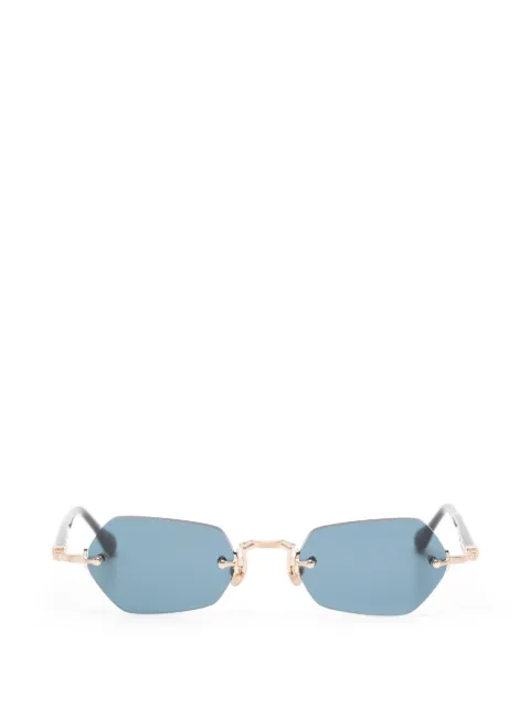 Matsuda rimless geometric-frame sunglasses Blue M5011